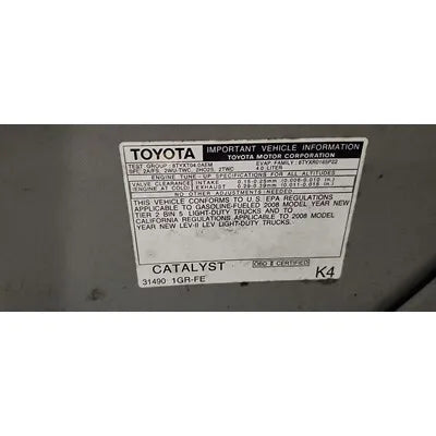 2008-2015 Toyota Tacoma Driver Roof Used Airbag 