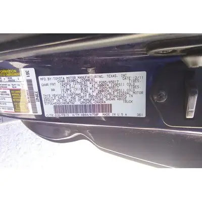 2008-2015 Toyota Tacoma Passenger Roof Airbag
