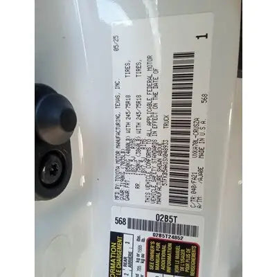 2022-2026 Toyota Tundra Driver Roof Airbag Used 