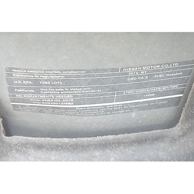 2009-2010 Nissan Murano Driver Side Roof Curtain Used Air bag