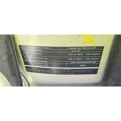 2010-2014 Nissan Murano Driver Steering Wheel Used Air bag