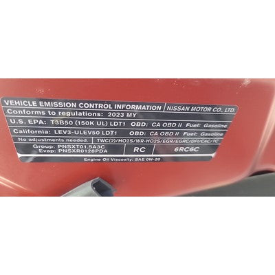 2021-2025 Nissan Rogue Passenger Knee Used Air Bag