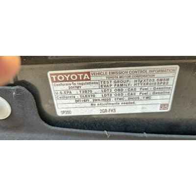 2016 Toyota Sienna Passenger Right Side Dash Used Airbag