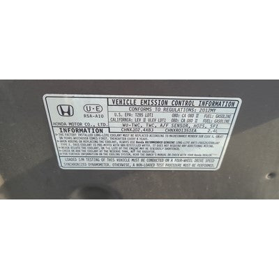 2012-2014 Honda CR-V Passenger Side Dash Airbag Used